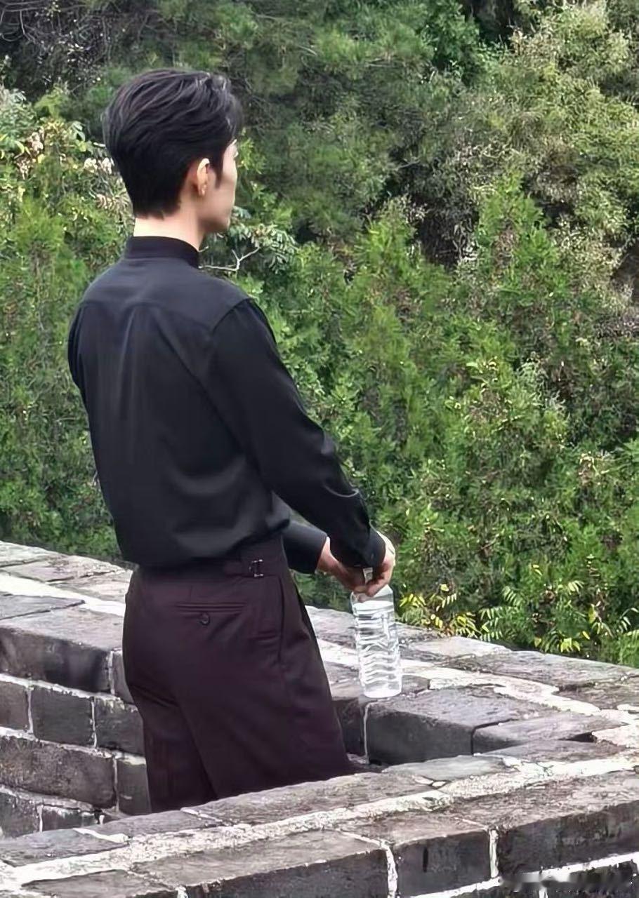 肖战去金山岭长城了  被肖战这个背影硬控了，从后面抱住是满满的安全感[柯基][柯
