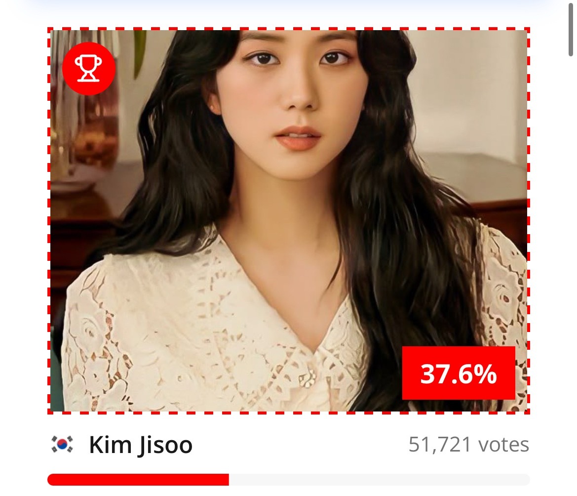 kimjisoo  最美女性和最美女演员都是第一因为浏览器开无痕模式可以无限投没
