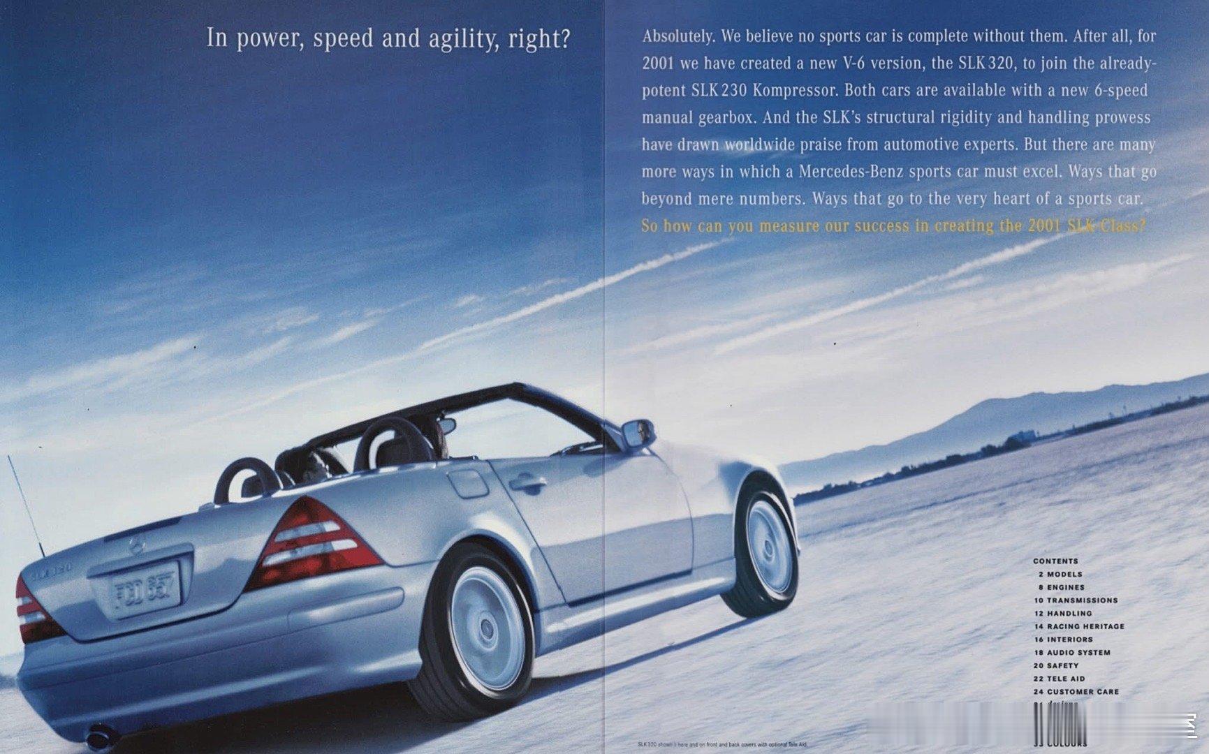 2001款奔驰SLK（R170）， SLK含义：德语 Sportlich（运动）