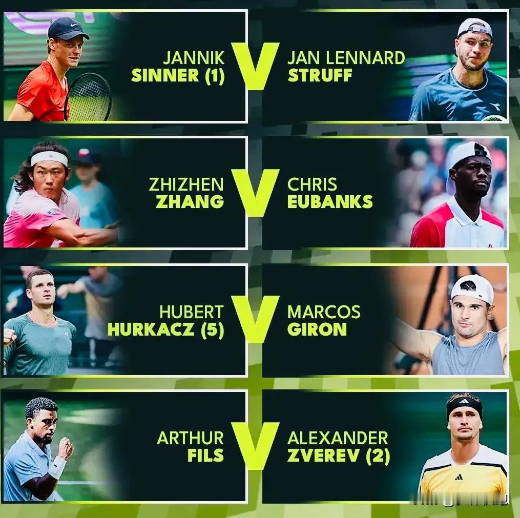 上一轮淘汰梅德维德夫的中国网球一哥张之臻，今晚将在23:30左右与🇺🇸尤班克