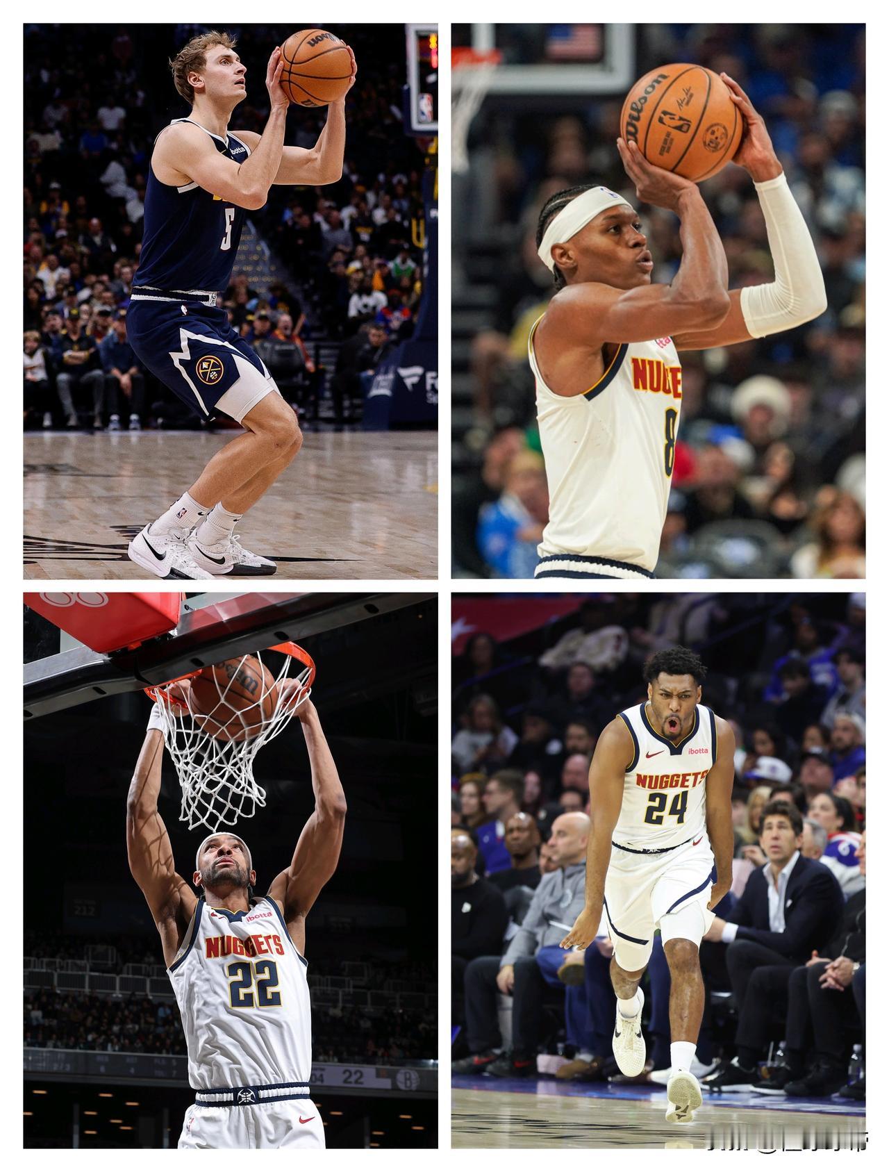 NBA无弱旅，全替补阵容的残阵掘金竟然赢了全主力阵容的76人队!

今天NBA真