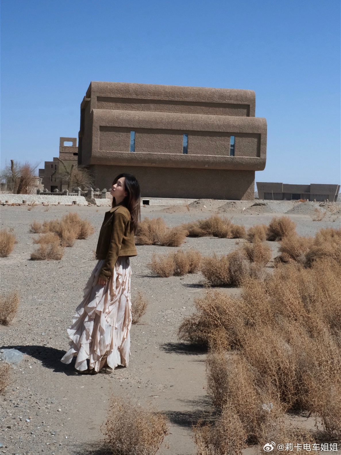 沙漠穿搭的秘诀就是穿的像沙漠一样，往地上一蹲你能一眼分出我和骆驼刺吗极氪8X