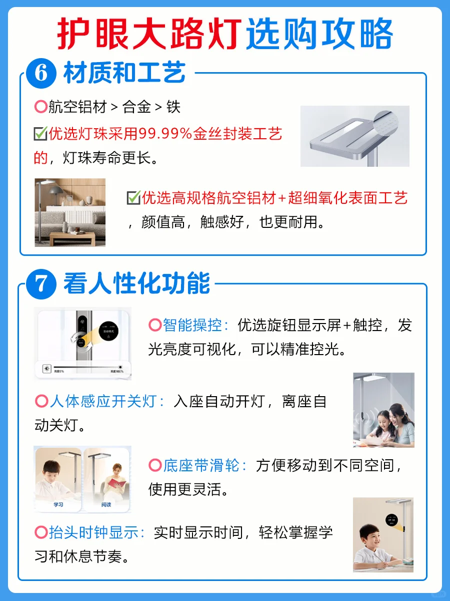 买护眼大路灯不踩坑，选购思路一篇看懂❗️