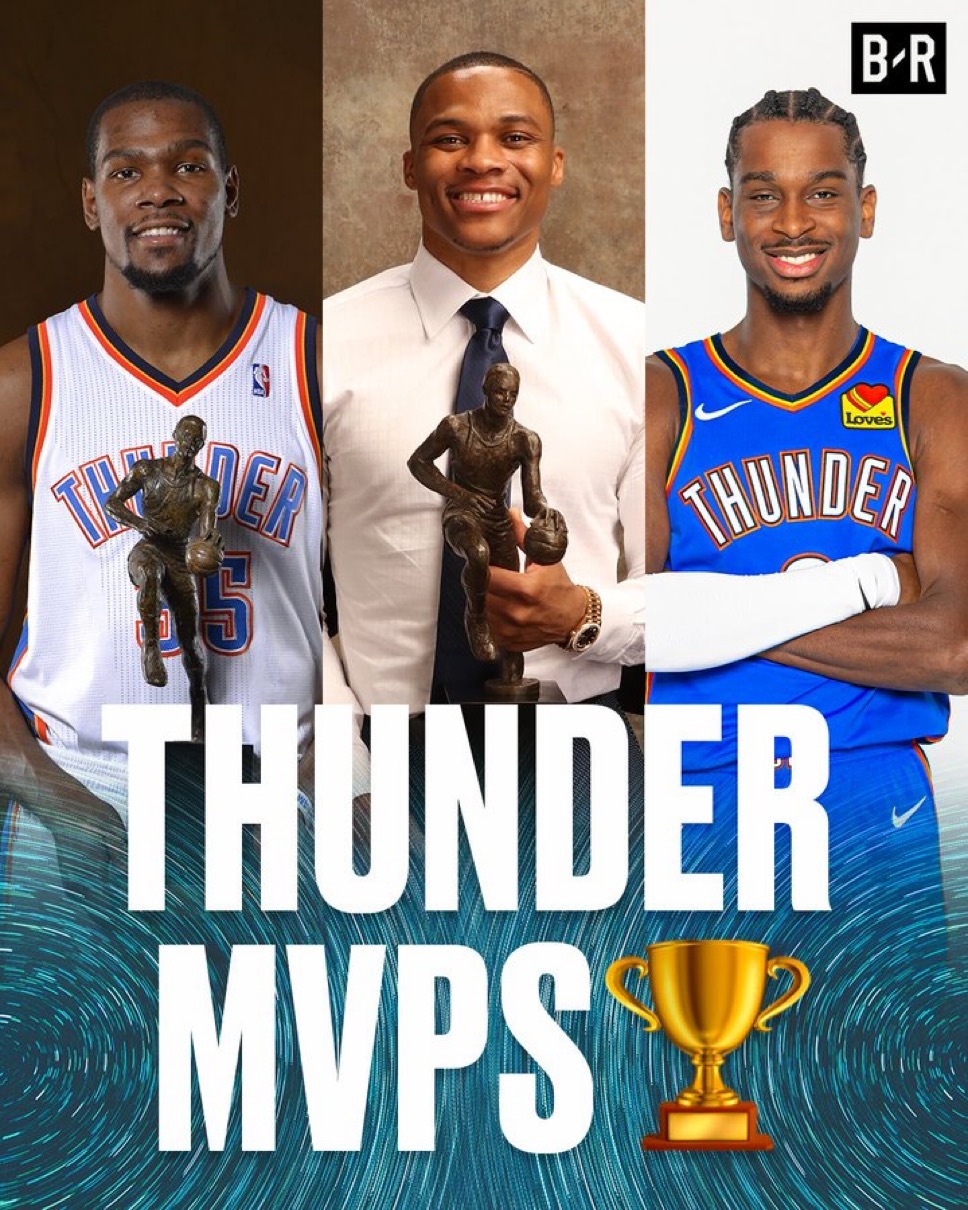 雷霆三个MVP ​​​