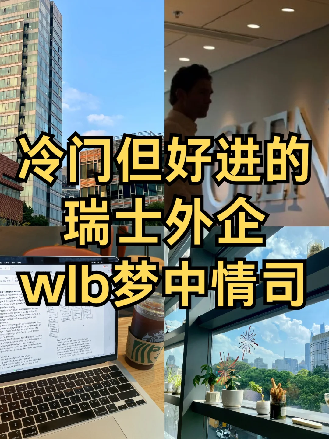 入职瑞士外企🇨🇭朝9晚6 wlb梦中情司