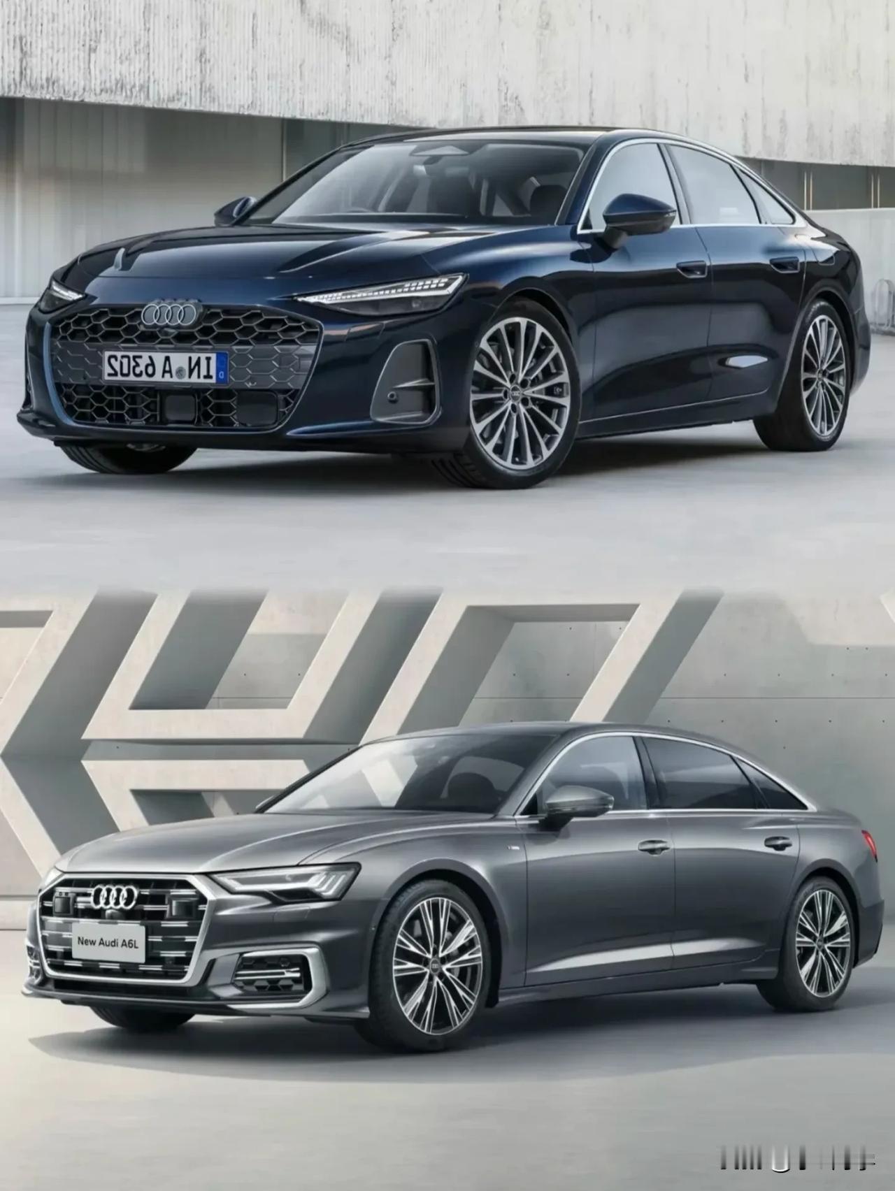 全新一代奥迪A6🆚现款奥迪A6
不得不说，再沉稳的车型也得想年轻运动方向靠拢。