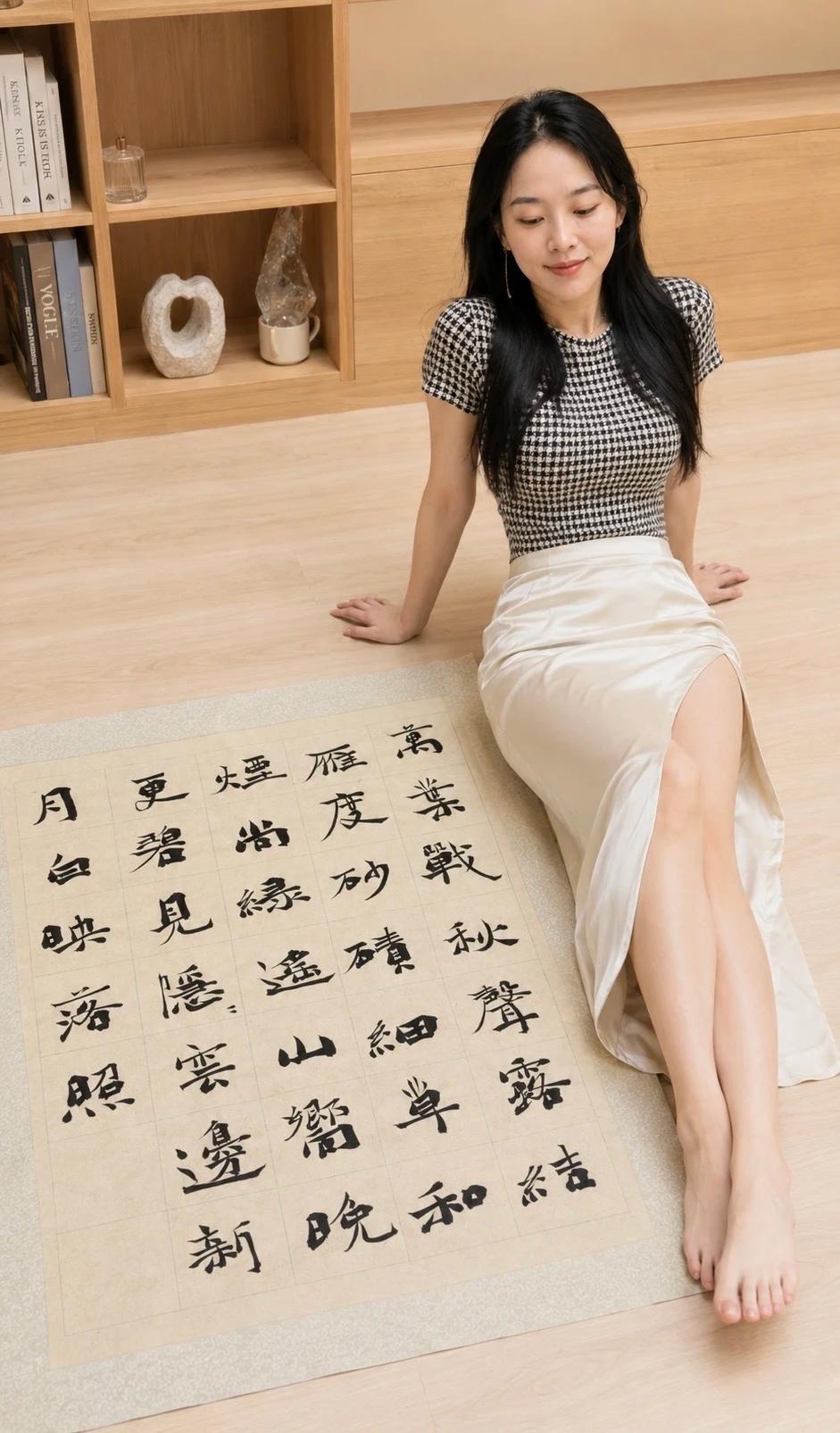 这几天迷上书法了！笔画细腻灵动，整幅排版干净舒服，一笔一画沉稳从容，深厚功底一目
