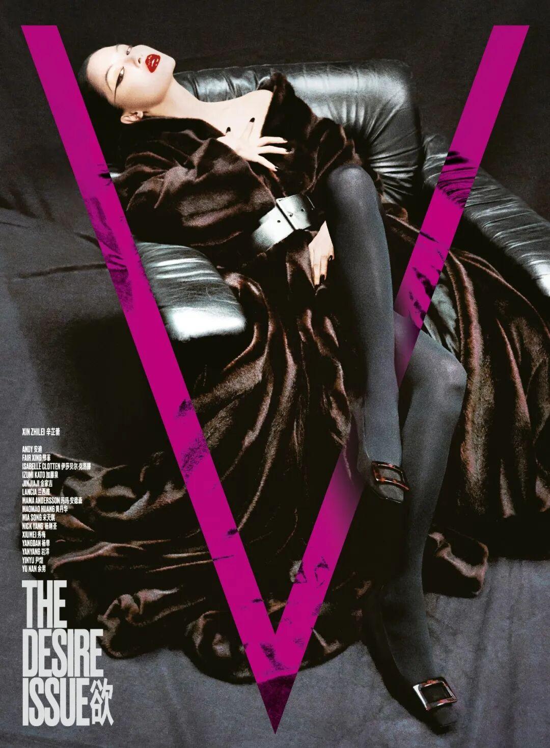 辛芷蕾亮相《V》中文版杂志十一月刊封面，有点像Lady Gaga。