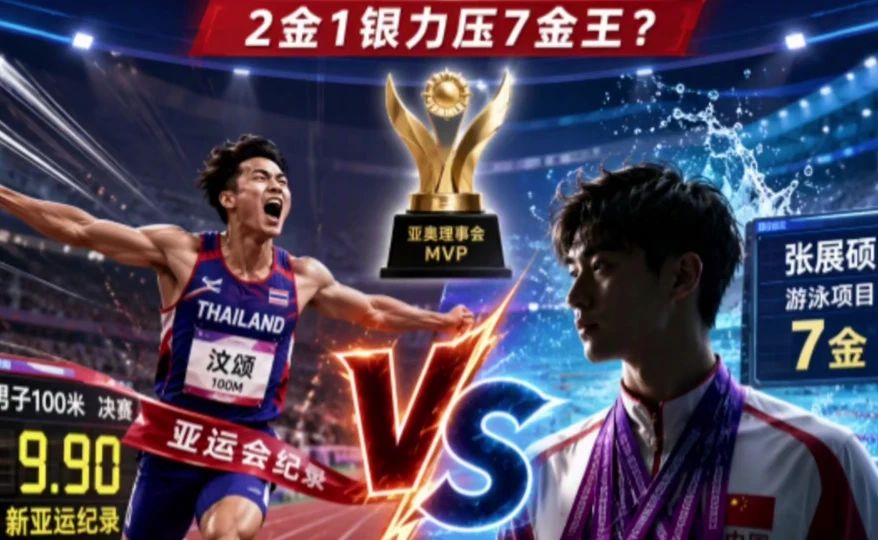 2金压7金！汶颂当选亚运mvp，他评啥力压张展硕？