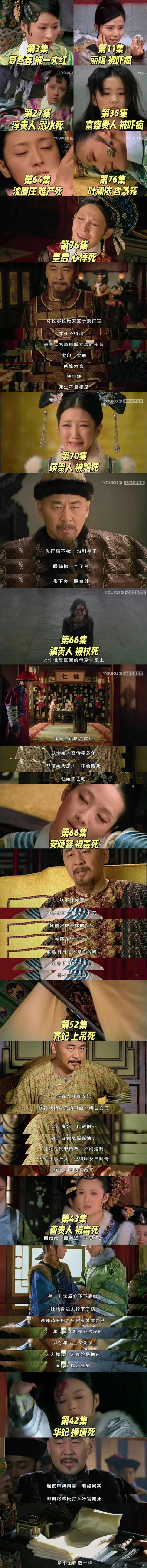 甄嬛传里各嫔妃“下线”，谁是大胖橘的意难平？？ ​​​