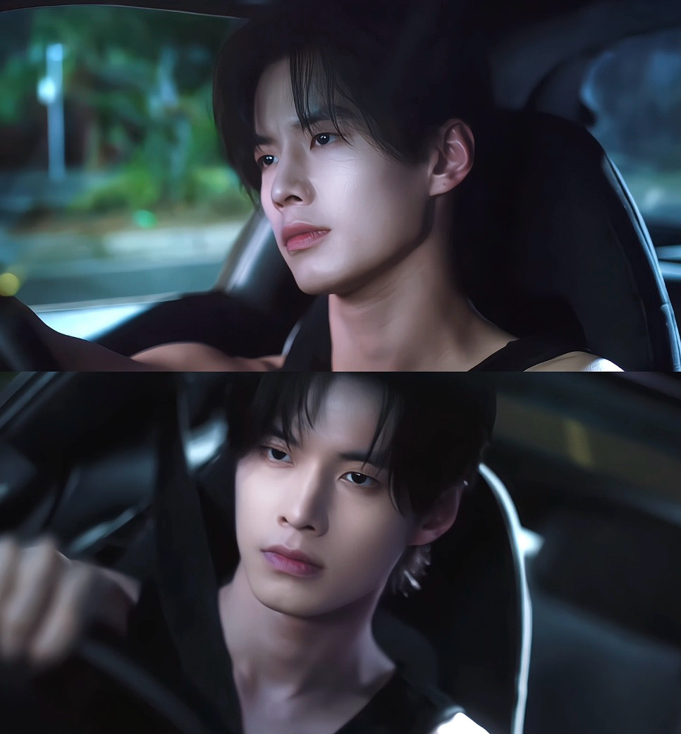 靳朝这个上一秒飙车下一秒给妹开家长会的反差感🫢好爱看他开车时微皱的眉头、、带着