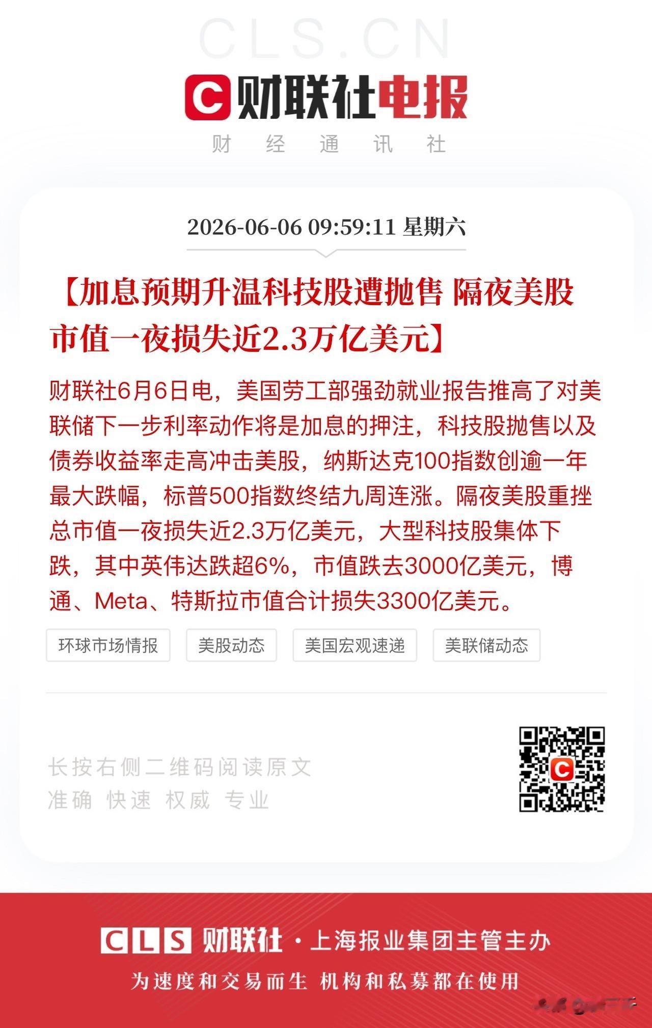 全球股市周末热度前所未有！
双重利空突袭 ：
降息无望、中东局势大波动，
美股一