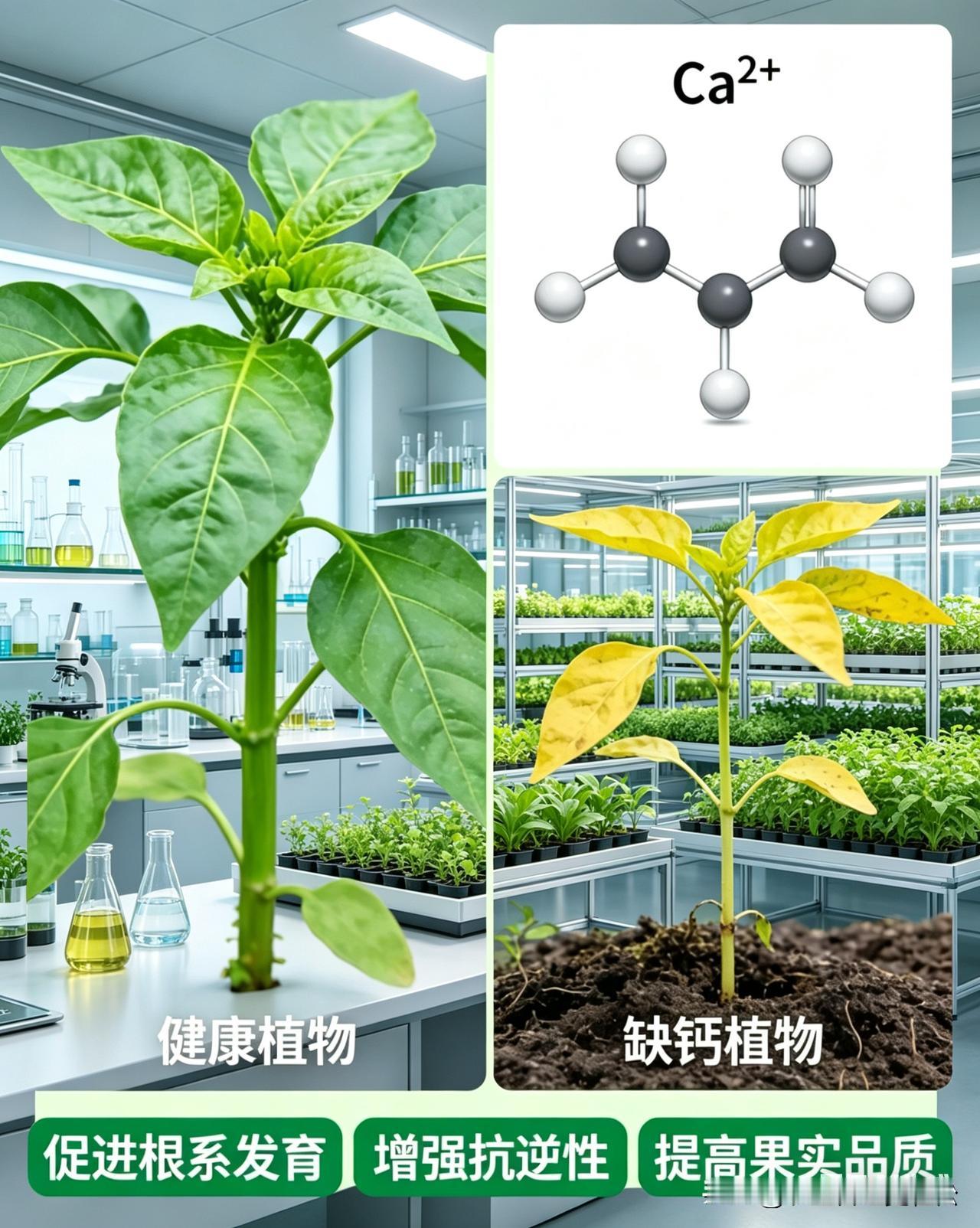 作物补钙，前期根施硝酸铵钙，坐果期喷施糖醇钙，补钙作物更健壮蔬菜生根肥钙镁硼液体