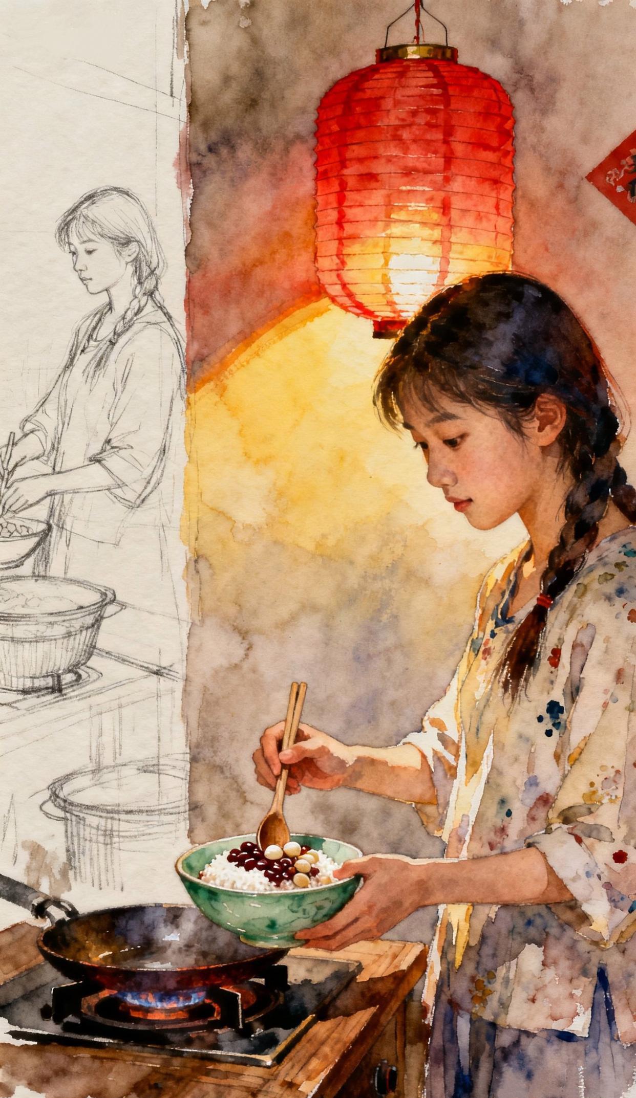 这些水彩画可不是Ai创作的这可是一名画画是个高手，目的就是让别人以为是AI画的。