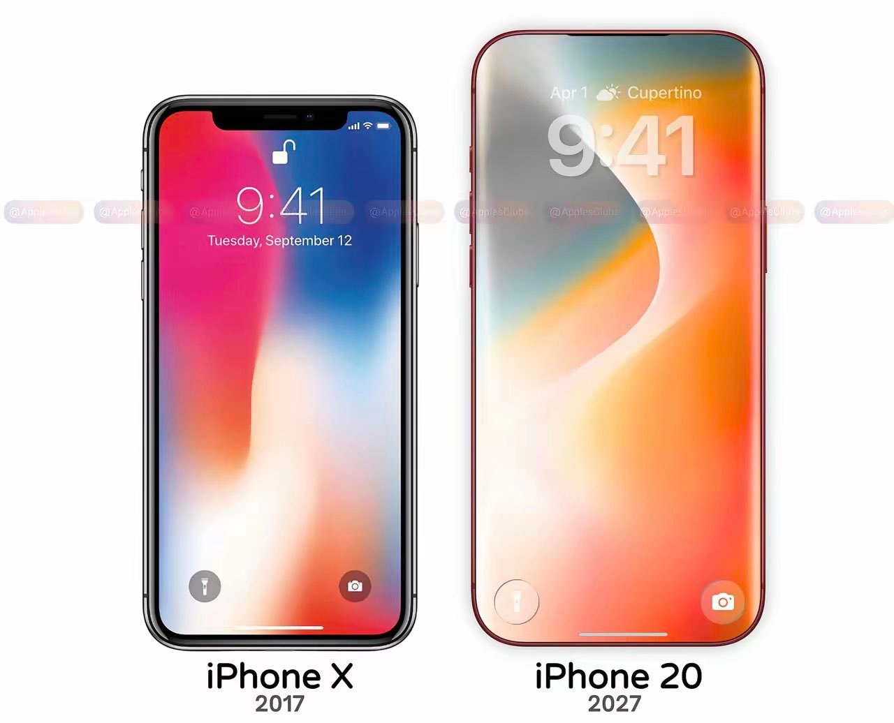 Apple[超话] 重磅爆料，iPhone20 也就是20周年版屏幕有大变化！P