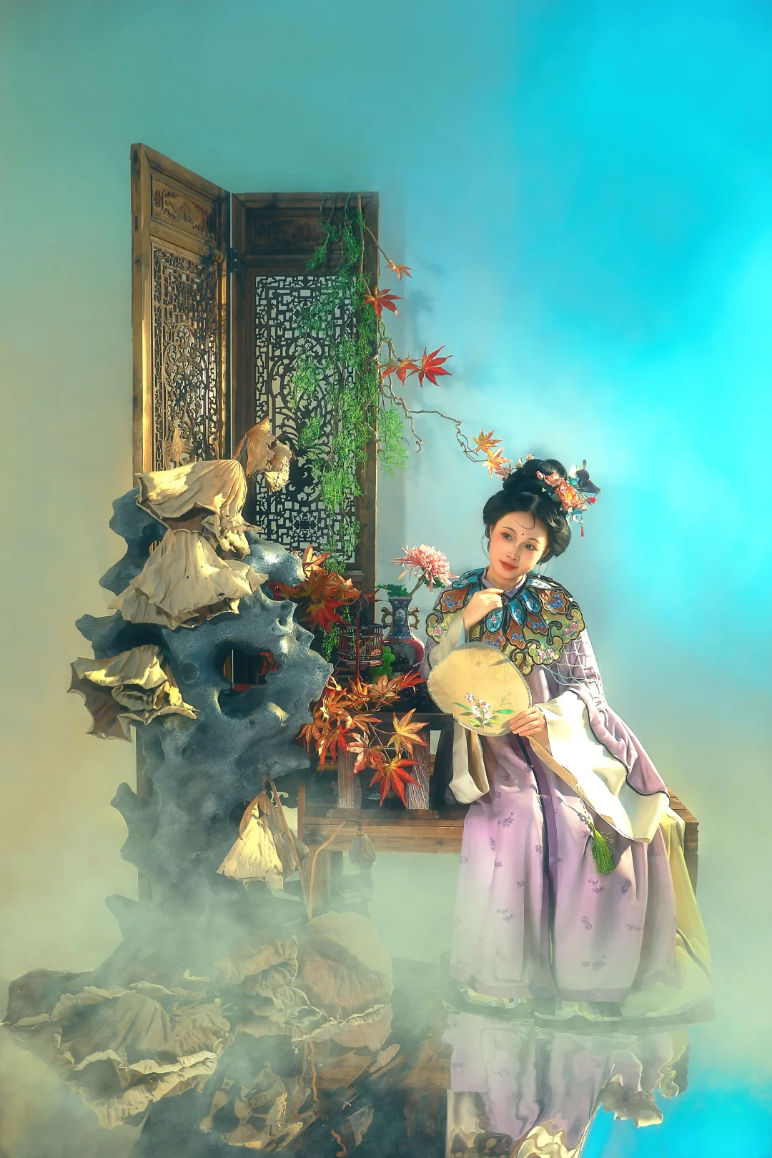 清·仕女｜ 世间温柔，不过是芳春柳摇染花香