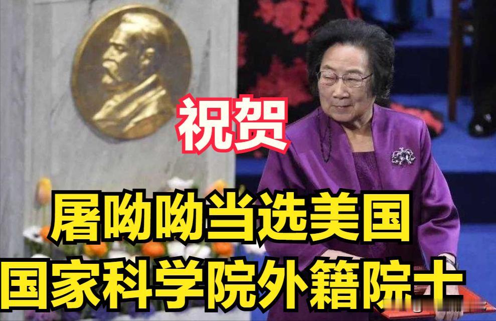 屠呦呦当选美国国家科学院外籍院士打了谁的脸

4月30日，美国国家科学院公布了新