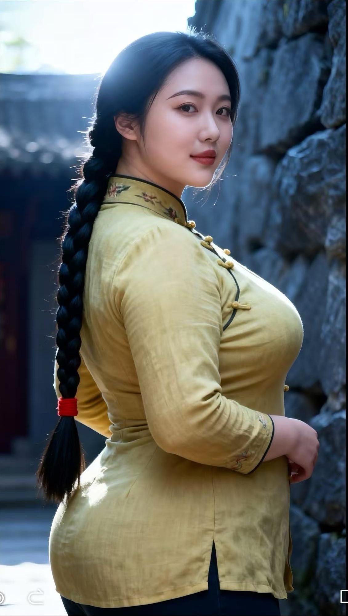 古韵佳媳，温婉之选

她似从旧时光中款款走来，身着典雅服饰，尽显温婉气质。那一条