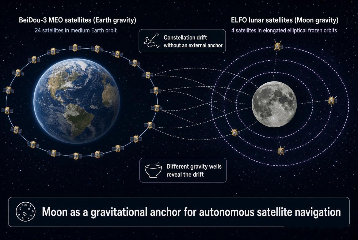 GPS 卫星可以相互通信。但它们仍然无法自行判断整个星座正在向何处漂移。这就是自