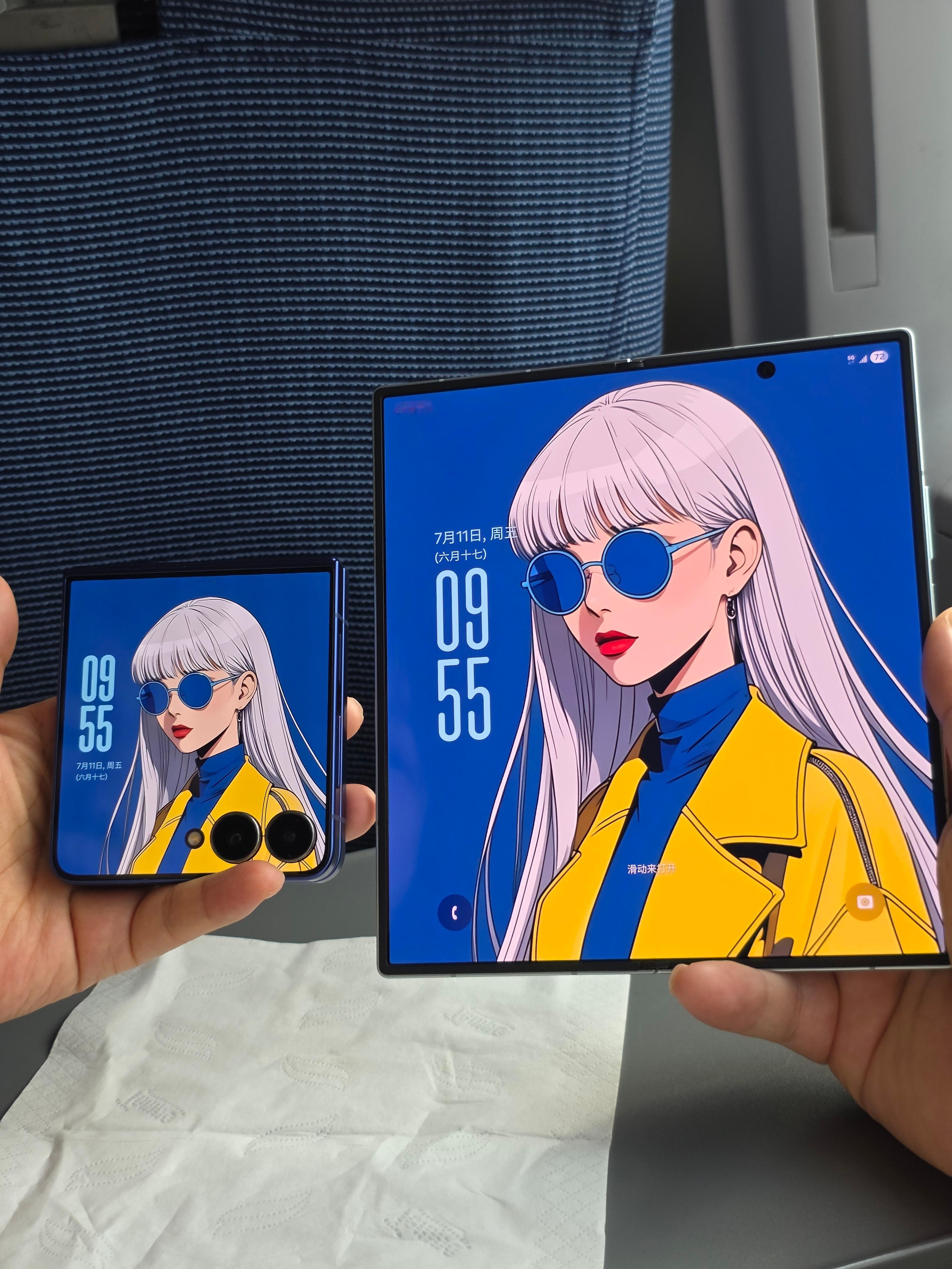 给今年的三星Galaxy Z Fold7/Flip7打个综合印象分吧，满分💯分