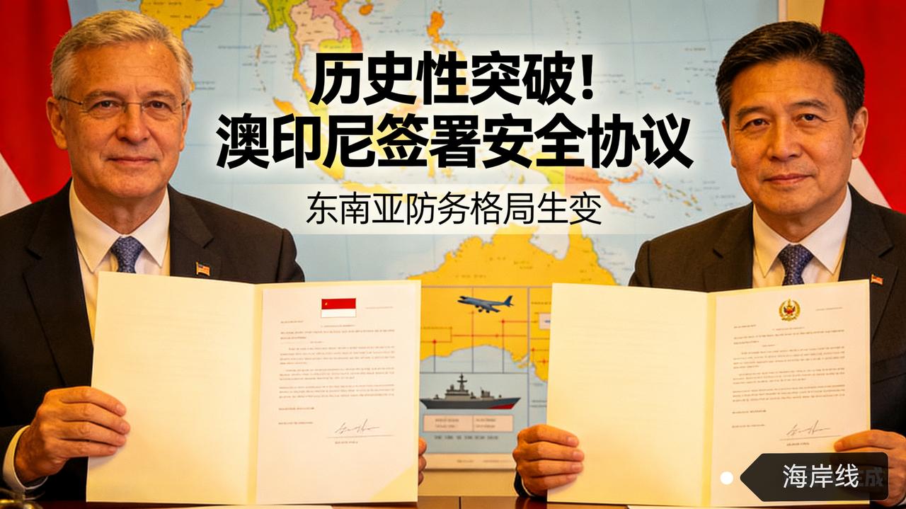 历史性突破！澳印尼签署安全协议，东南亚防务格局生变
 
澳印尼时隔27年重启双边