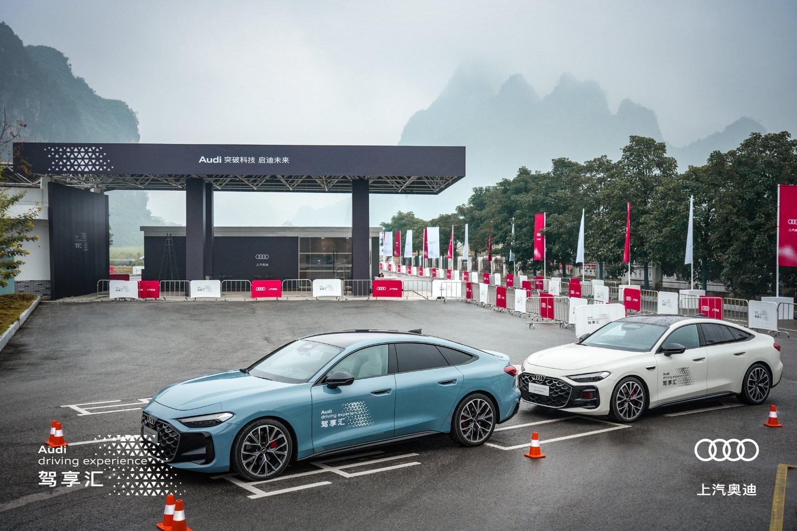 银发奶奶竟开车玩起漂移你们听说了吗？上汽奥迪ADE活动现场，有位白发老太驾驶奥迪