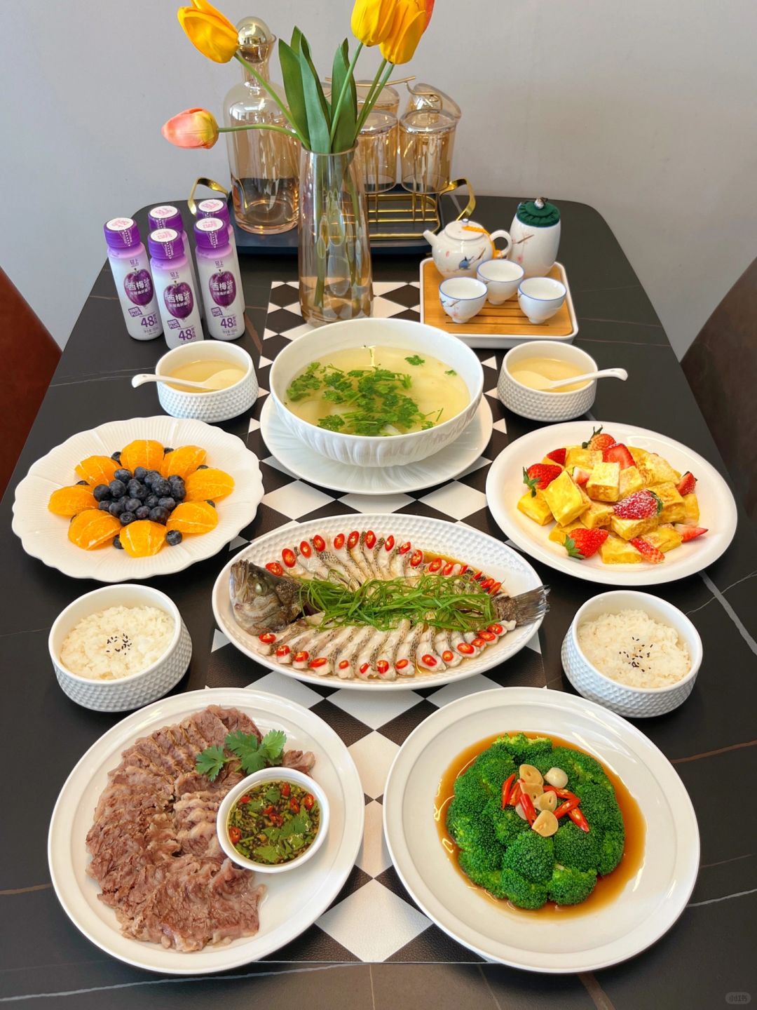 跨年聚餐推荐菜单：白切牛肋条，开屏鲈鱼