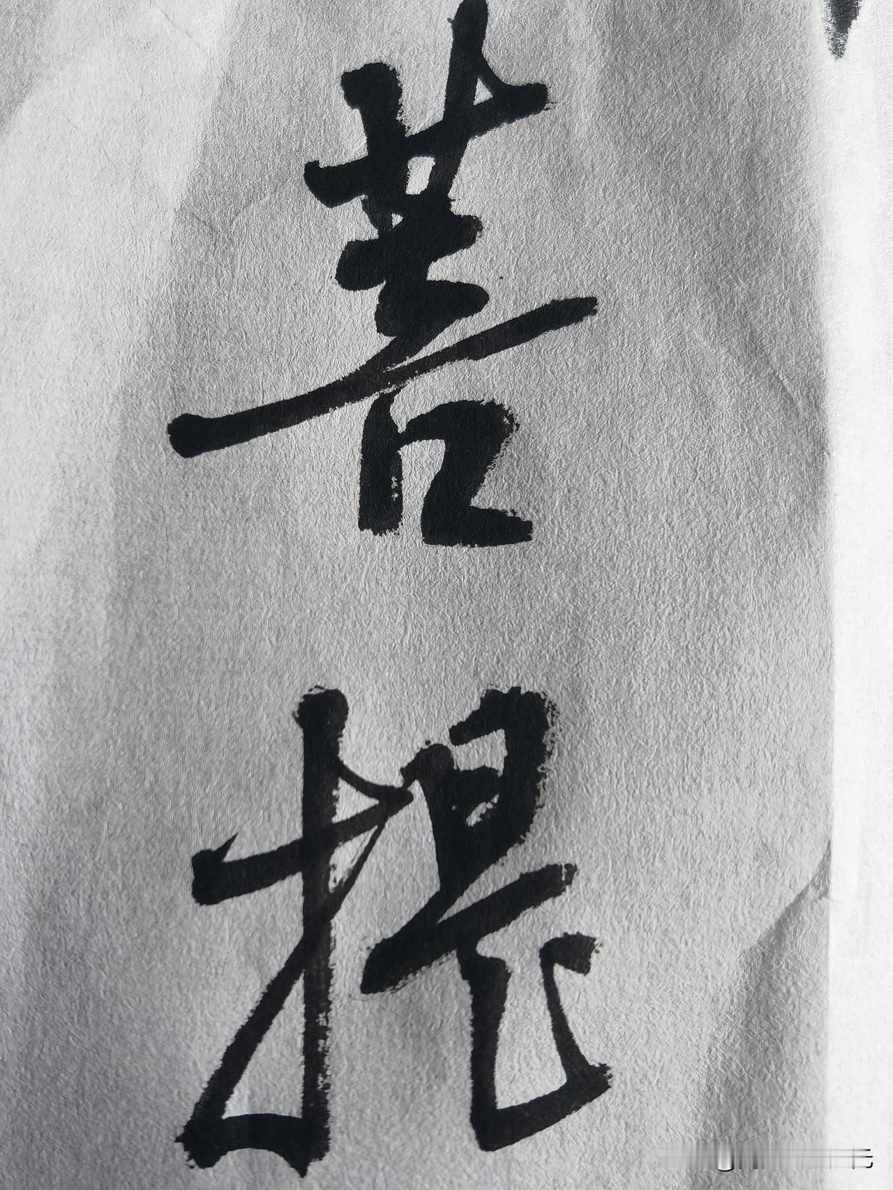 说到“菩提”这俩字，书法展现起来可有不少门道。我见过用楷书写“菩提”的，一笔一划