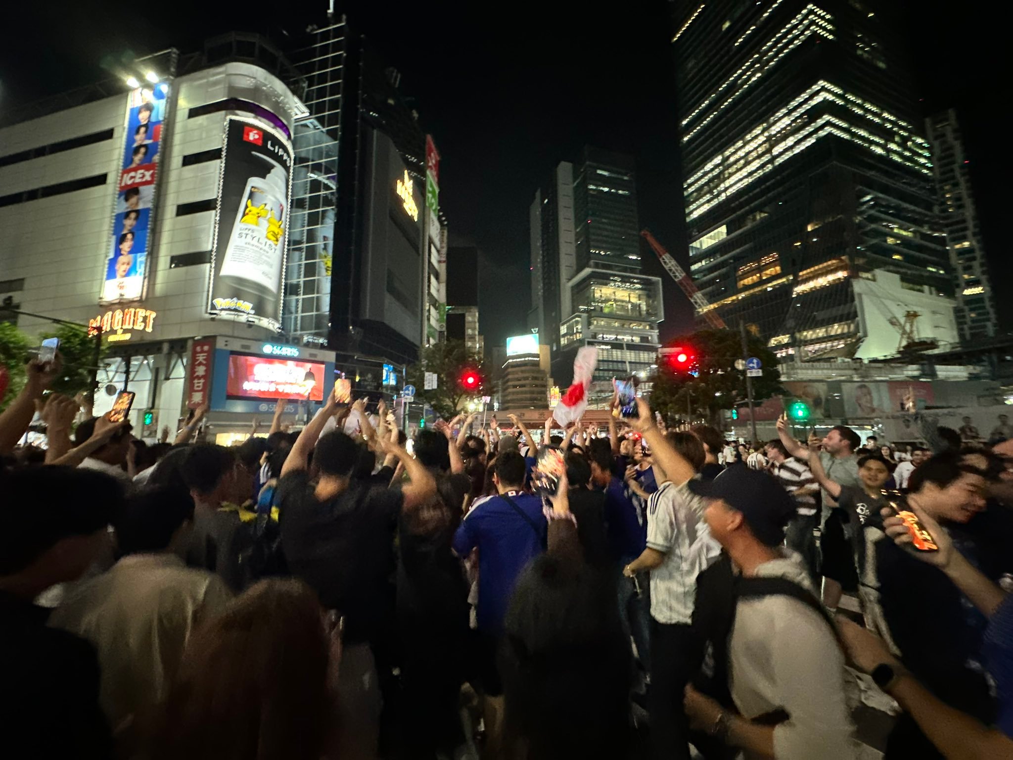 サッカー日本代表世界杯 【現場】渋谷も狂熱🔥2026美加墨世界杯1/16决赛日