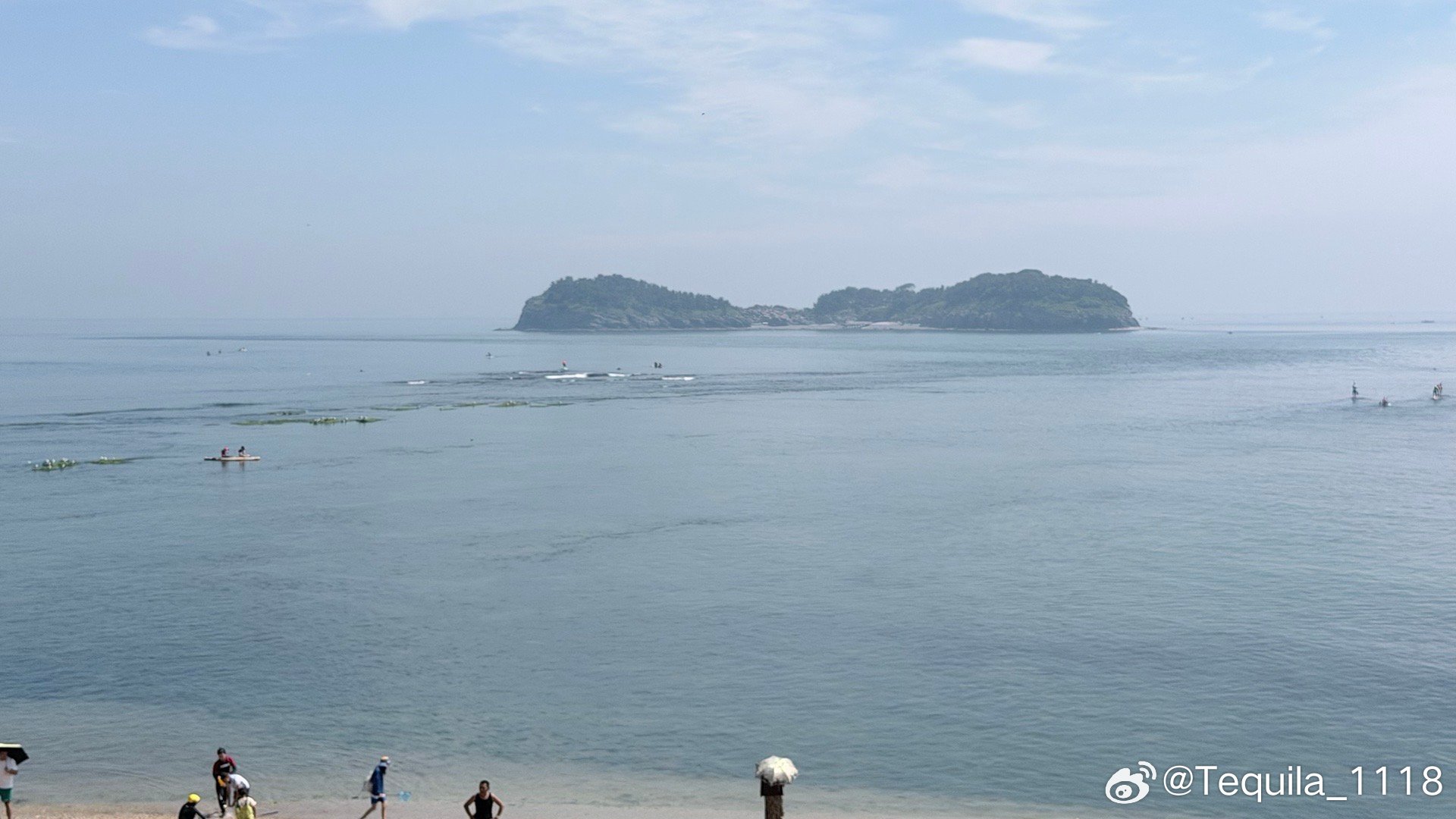 海水好蓝。 大连·小付家庄海滩