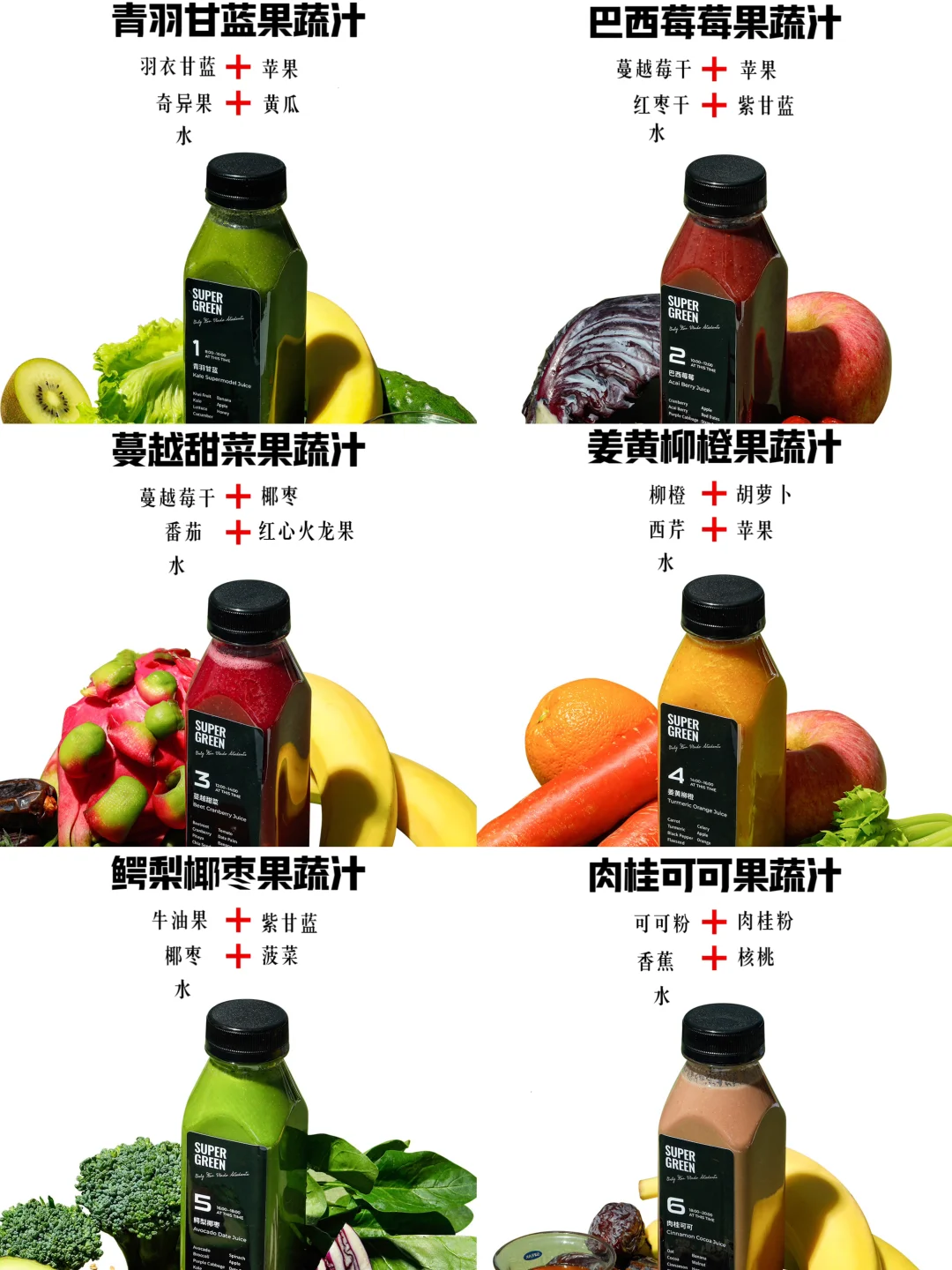 食材超全🌟小白零失败🟢每天6瓶果蔬汁