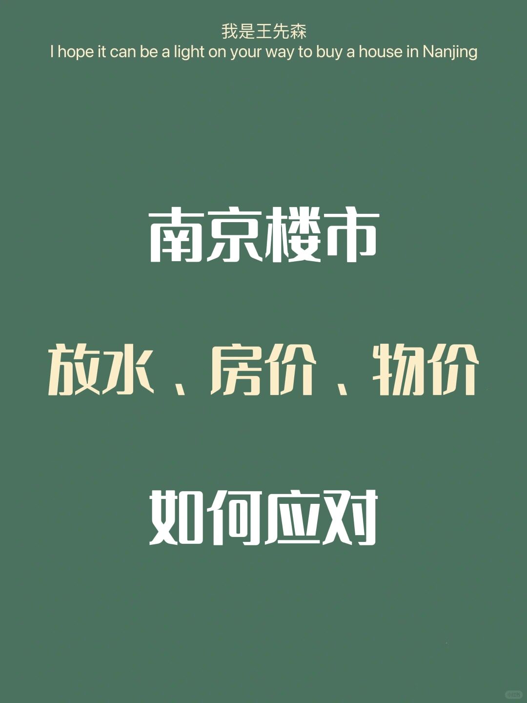 南京买房 支持租赁市场 放水方向及房价物价