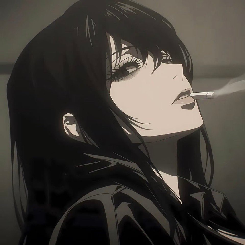 𝙒𝙚𝘾𝙝𝙖𝙩 动漫女头‖黑色当你在不朽的诗里与时同长 