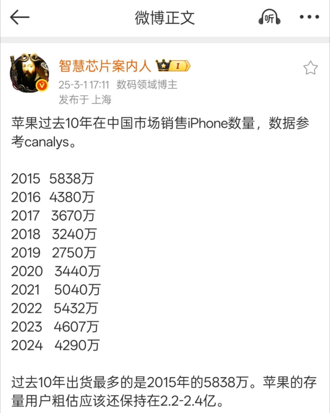 所以华为被制裁对于苹果来说是收益最大的一方面，不过现在又在消磨自己的用户好感度，