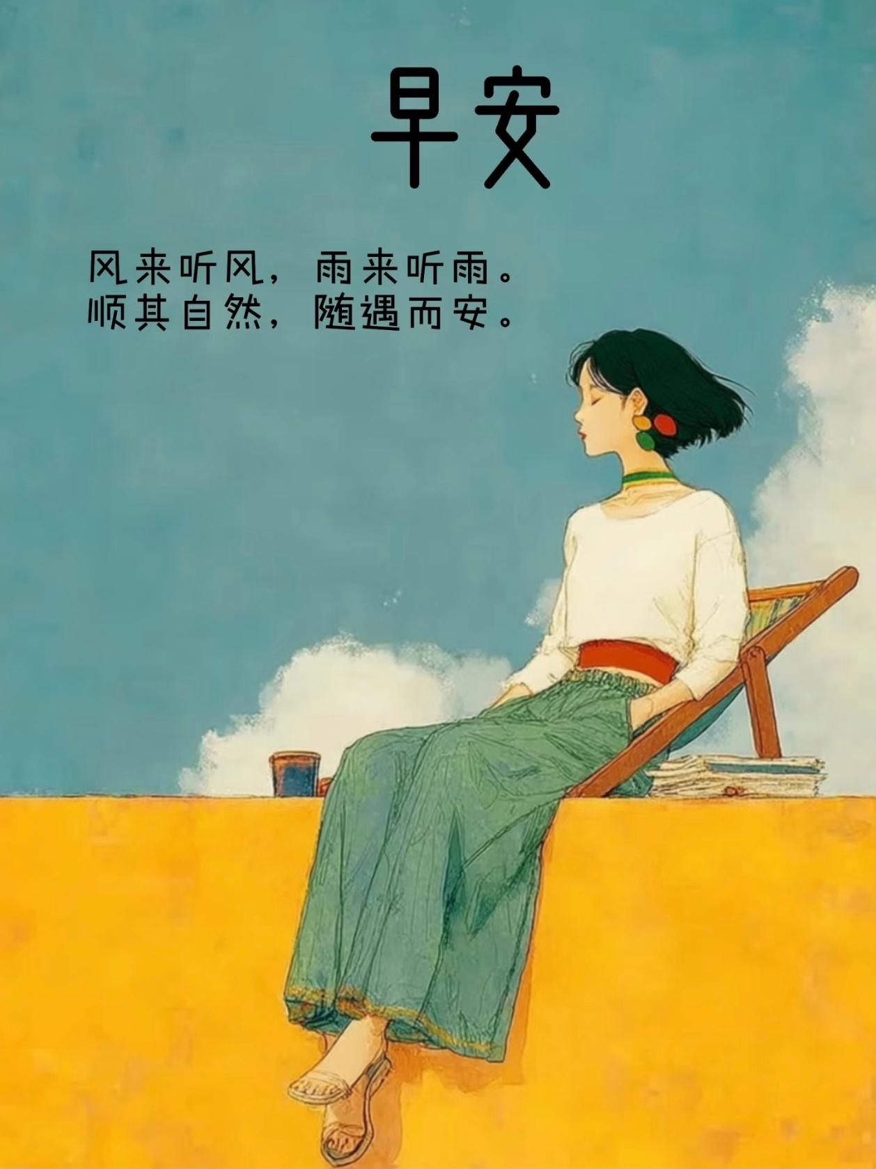 接纳生活所有际遇安稳自在便是圆满愿今日轻松顺遂喜乐常伴🌿早安