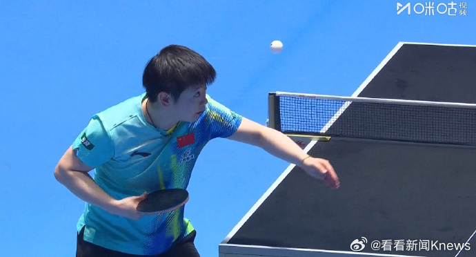 【#孙颖莎2026开门红#】#孙颖莎光速下班#4日，海口亚洲杯小组循环赛第一轮，