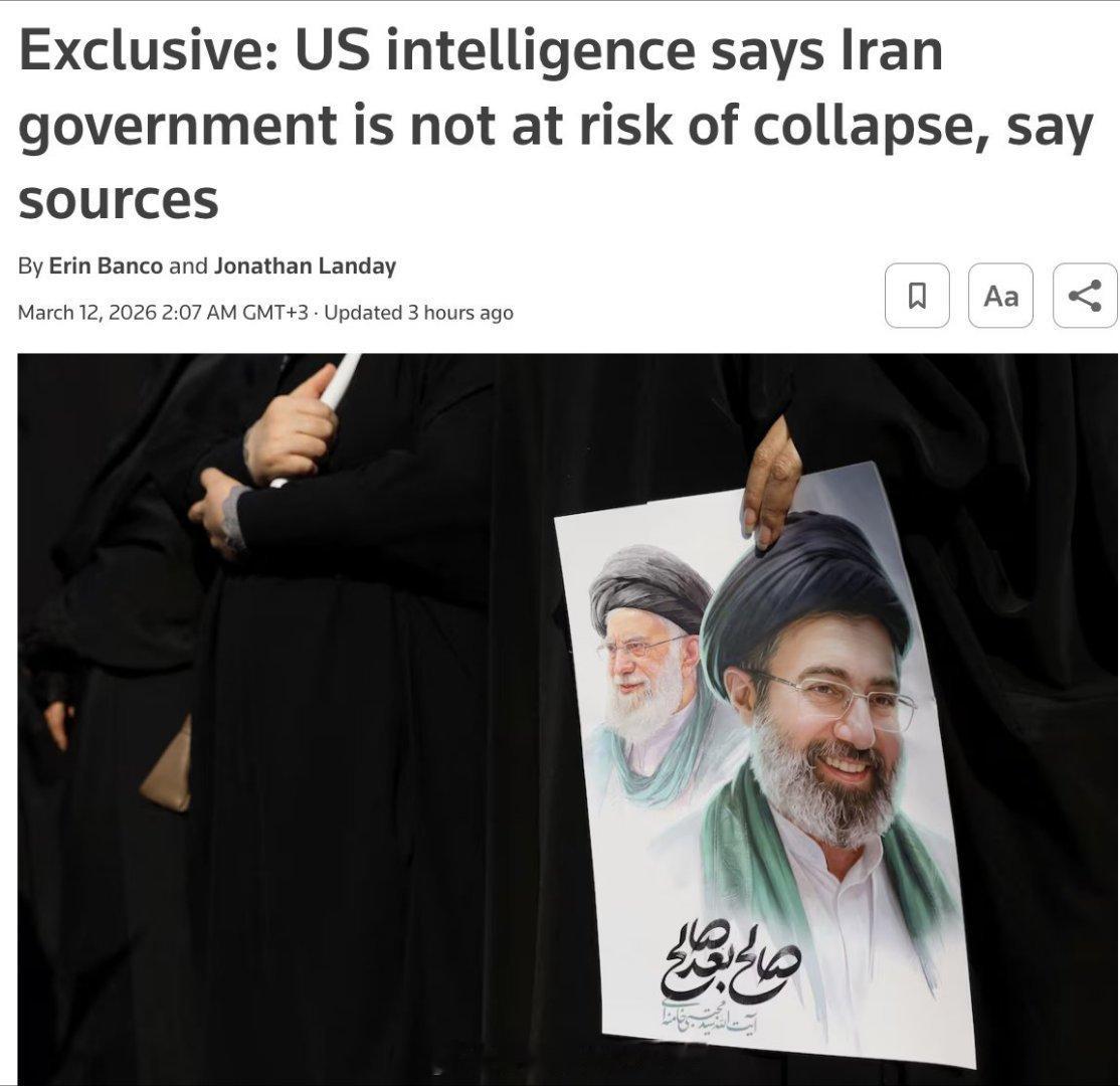 美以伊最新局势 美国情报评估称，尽管美国和以色列已经进行了数周的打击，并且包括最