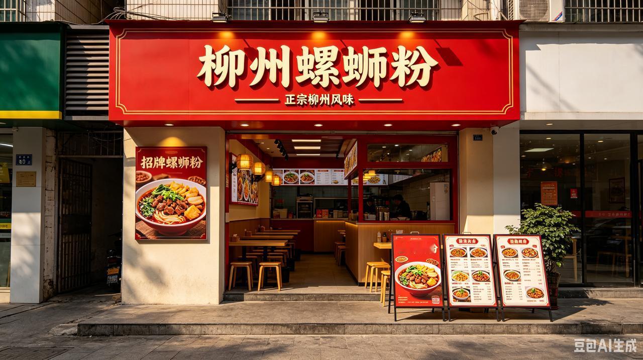放假带孩子们去开螺蛳粉店的姑姑家做客，店里外卖单不停，夫妻俩忙个不停，还特意做了
