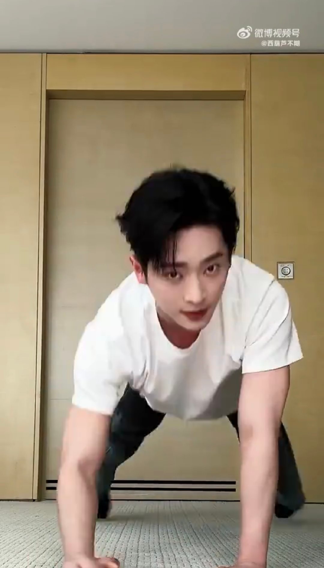 丞磊平板支撑超稳！恭喜解锁500w成就！丞磊庆祝粉丝破500w丞磊平板支撑卡点视