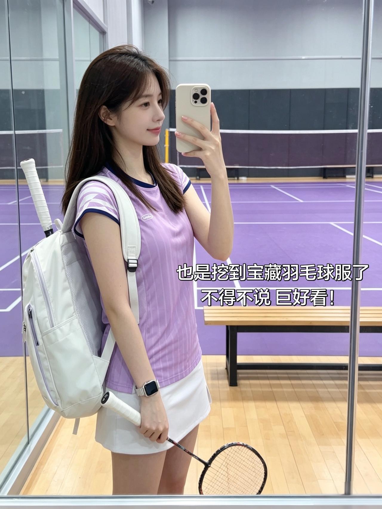 也是挖到宝藏羽毛球服了
不得不说 巨好看！