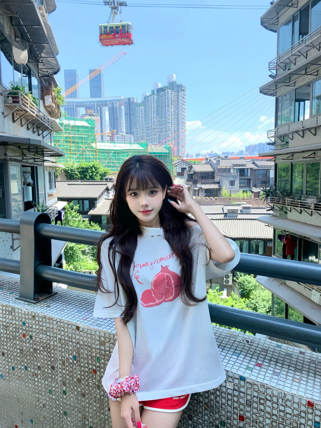 长江索道 缆车穿楼🚠🌤️