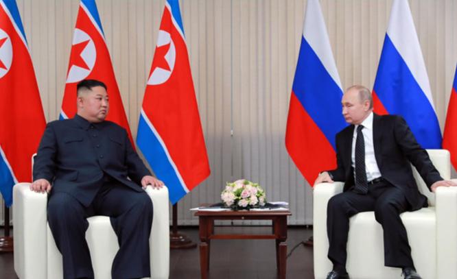 [微风]金正恩致普京贺电藏致命信号，朝俄公开绑定同盟性质关系、履约承诺拉满，韩日