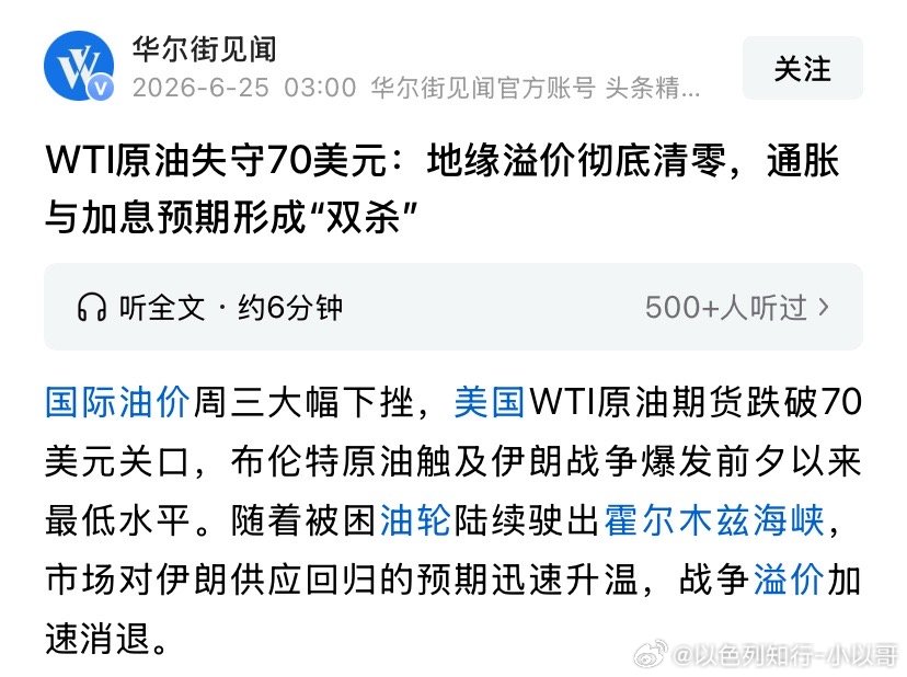 油价霍尔木兹海峡一开放，无论是油价还是通行量，这恢复的也太快了吧海外新鲜事