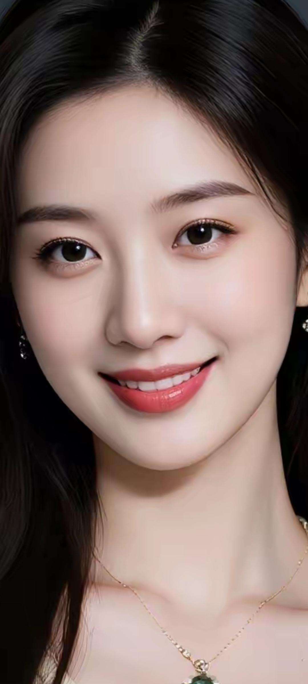 甜美笑容，优雅气质，闪耀的耳环和项链，完美呈现你的魅力！💖✨