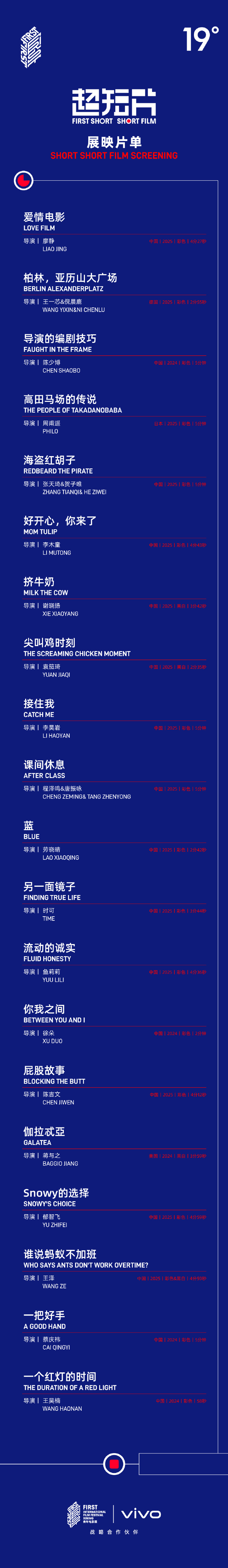 vivo × FIRST超短片单元展映片单公布，有你的作品吗？ ​​​