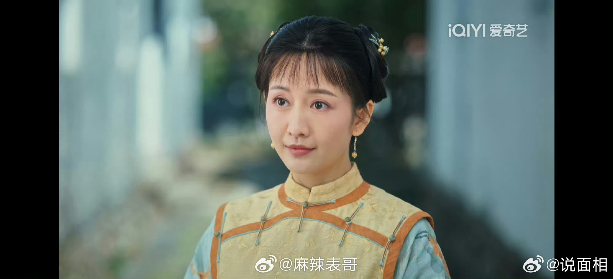 王鸥演少女违和感法令纹显面部下垂松弛，自带成熟厚重感，自带操劳、心事重的气质，打