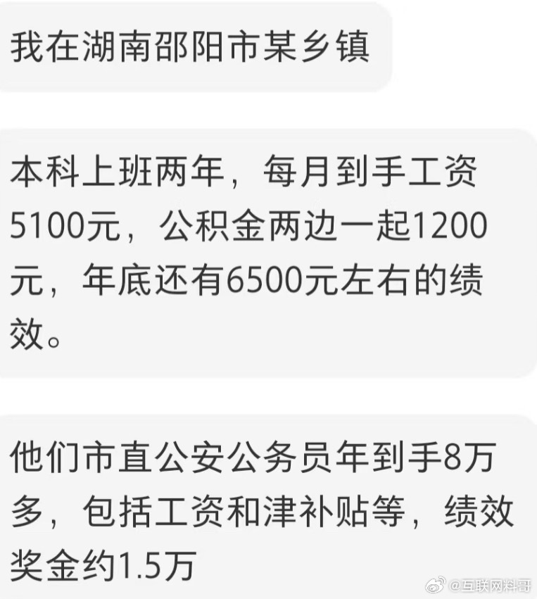 这就是湖南某乡镇的基层员工工资待遇！ ​​​