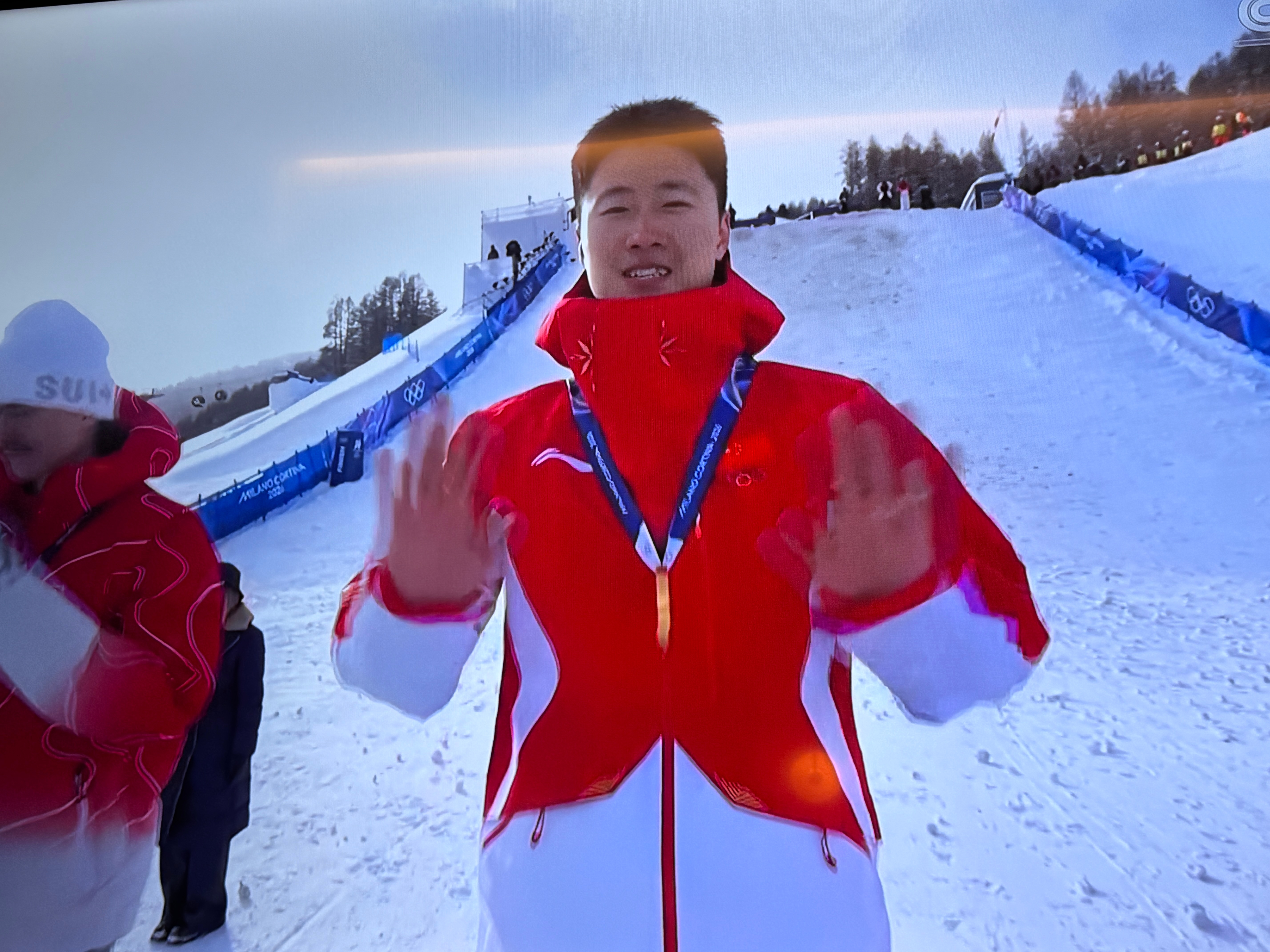 无敌！王心迪拿到中国军团的第四金！王心迪和徐梦桃奥运金牌夫妻！期待混合团体！等一