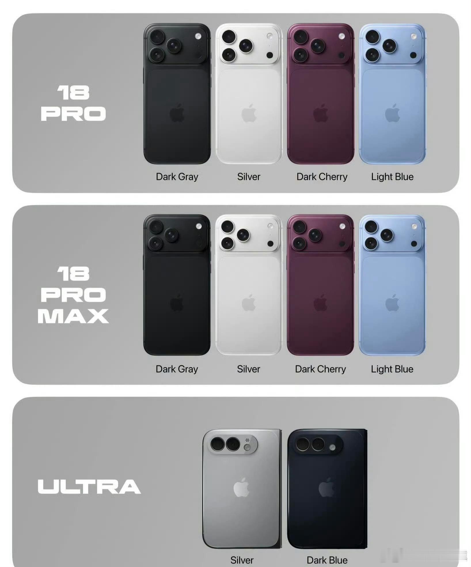 iPhone18把祖传配色都叫回来了iPhone 17 Pro缺失的经典纯黑色正