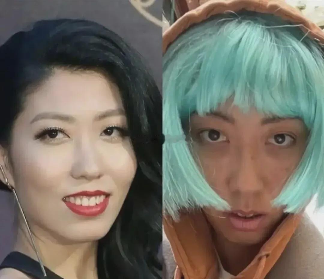 曲婉婷现状，谁能想到当年唱着歌的她，如今在加拿大街头cos绿毛蔡文姬 